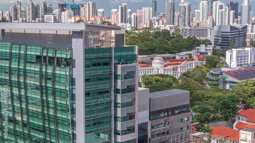 Photography The National Museum of Singapore aerial timelapse from Victoria street