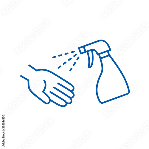 アルコール消毒液 手  - hand sanitizer