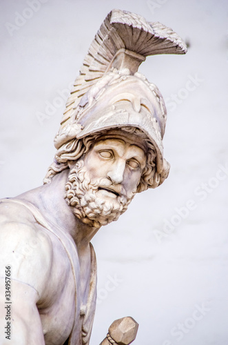 statue of the Italian Florentine Renaissance: Patroclus and Menelaus