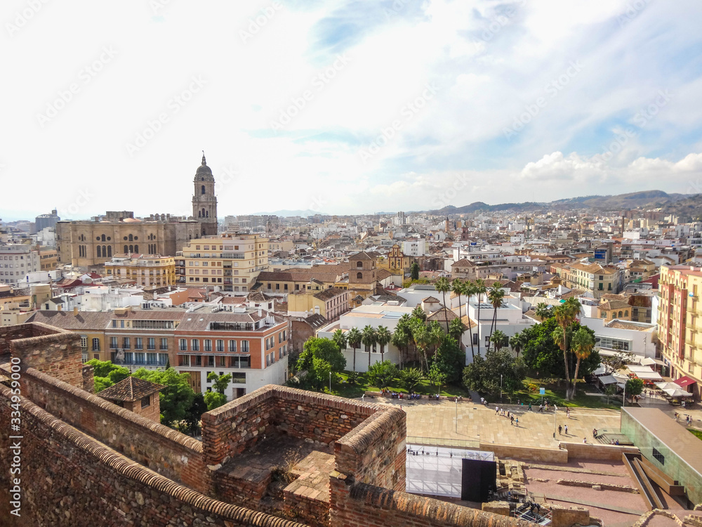 Malaga Spanien Altstadt und Sehenswürdigkeiten