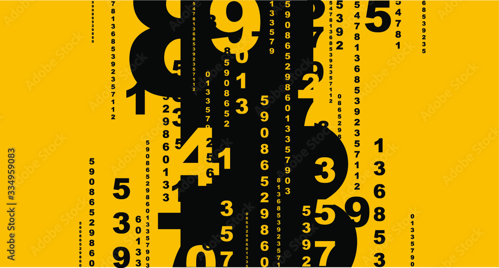 abstract background with numbers