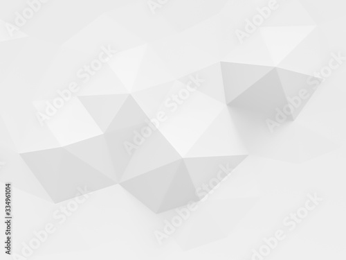 Abstract white polygonal background