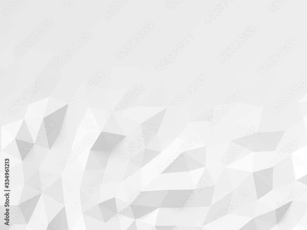 Abstract white polygonal background Abstract white polygonal background