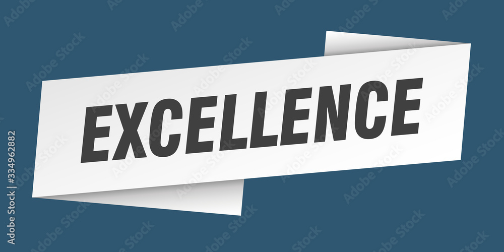 excellence banner template. excellence ribbon label sign