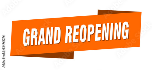 grand reopening banner template. grand reopening ribbon label sign