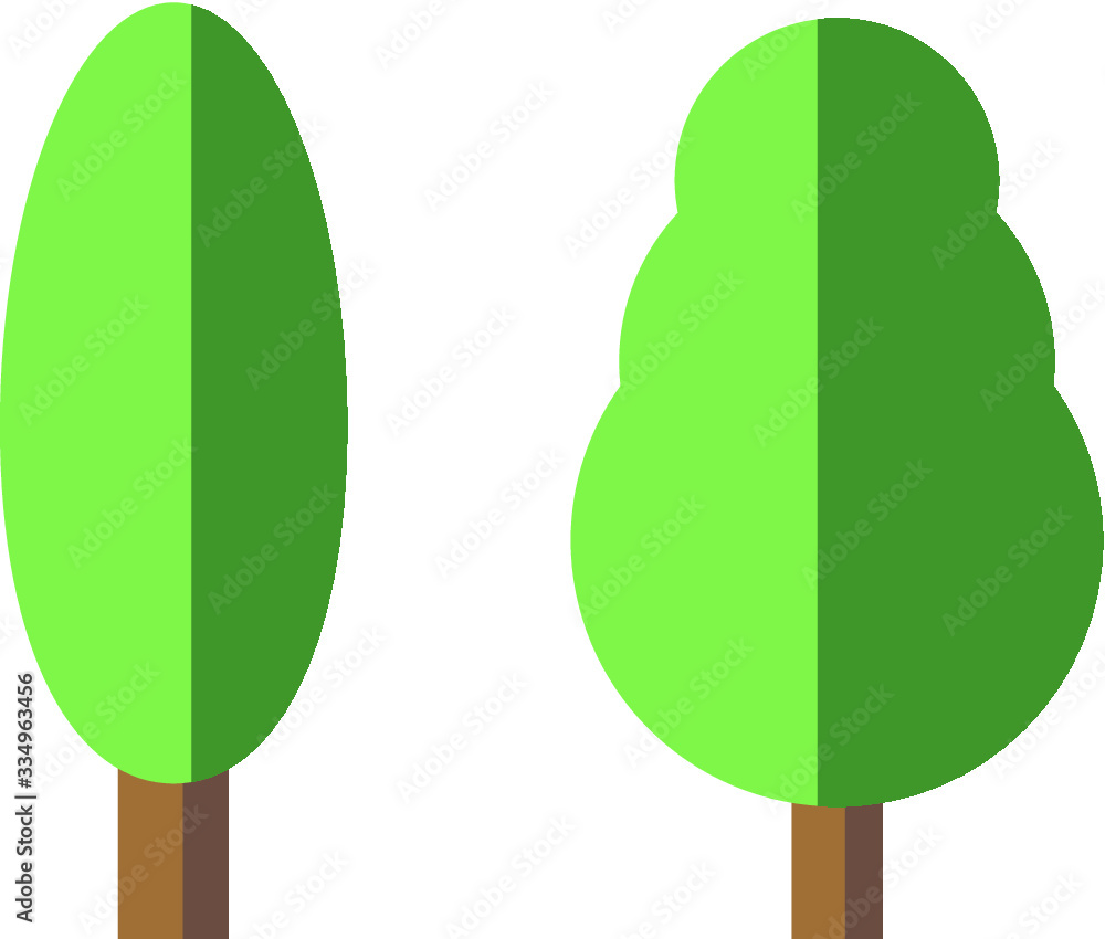 Green Flat Tree Icon Design For Website, Presentation and application Green Flat Tree Icon Design For Website, Presentation and application