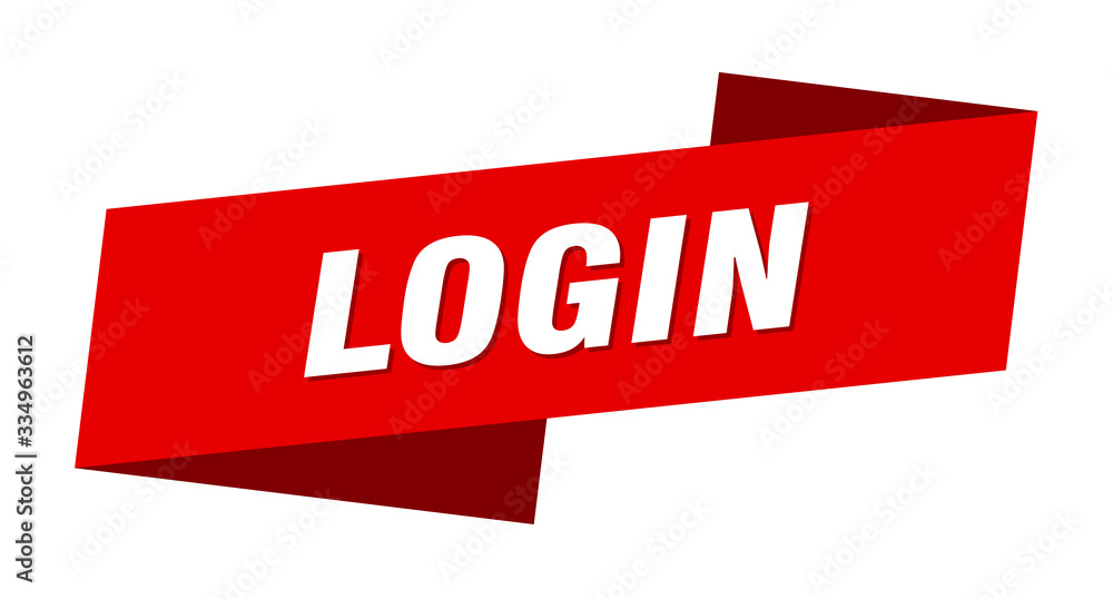 login banner template. login ribbon label sign login banner template. login ribbon label sign
