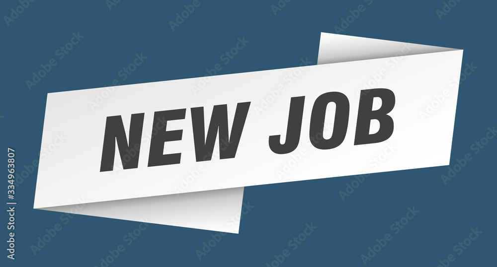 new job banner template. new job ribbon label sign new job banner template. new job ribbon label sign