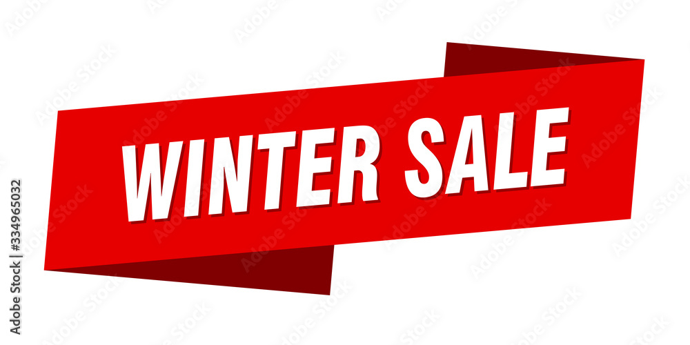 winter sale banner template. winter sale ribbon label sign winter sale banner template. winter sale ribbon label sign