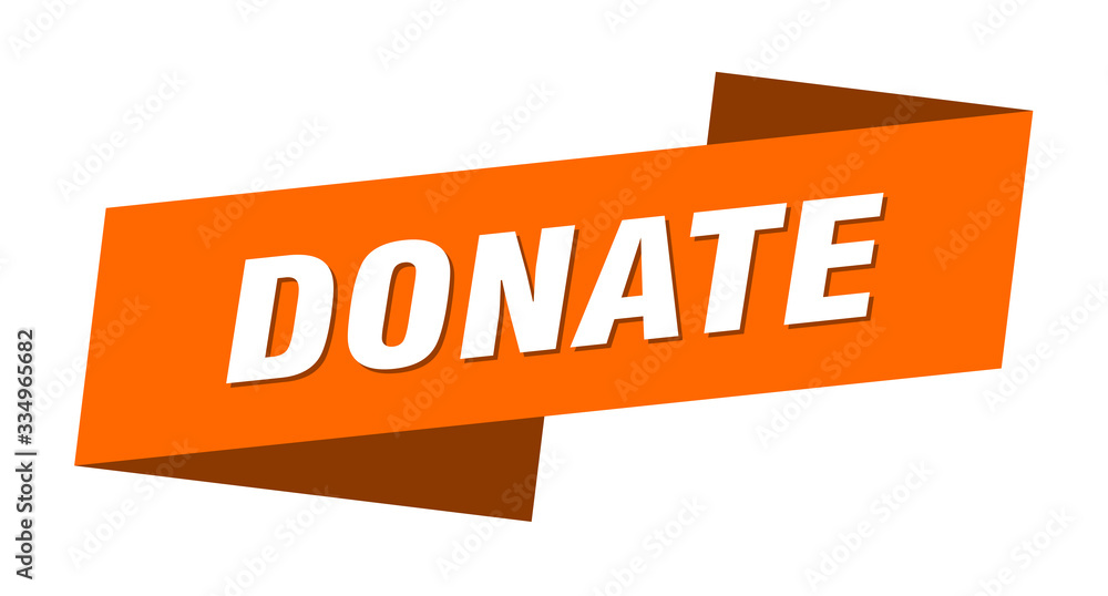 donate banner template. donate ribbon label sign donate banner template. donate ribbon label sign
