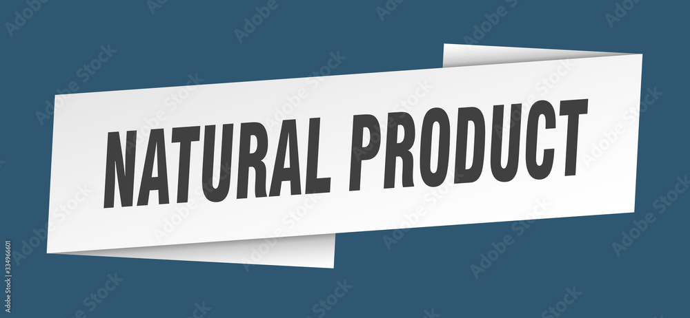 natural product banner template. natural product ribbon label sign