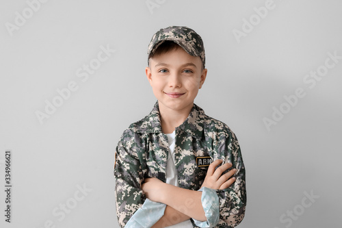 Cute little soldier on ligh...