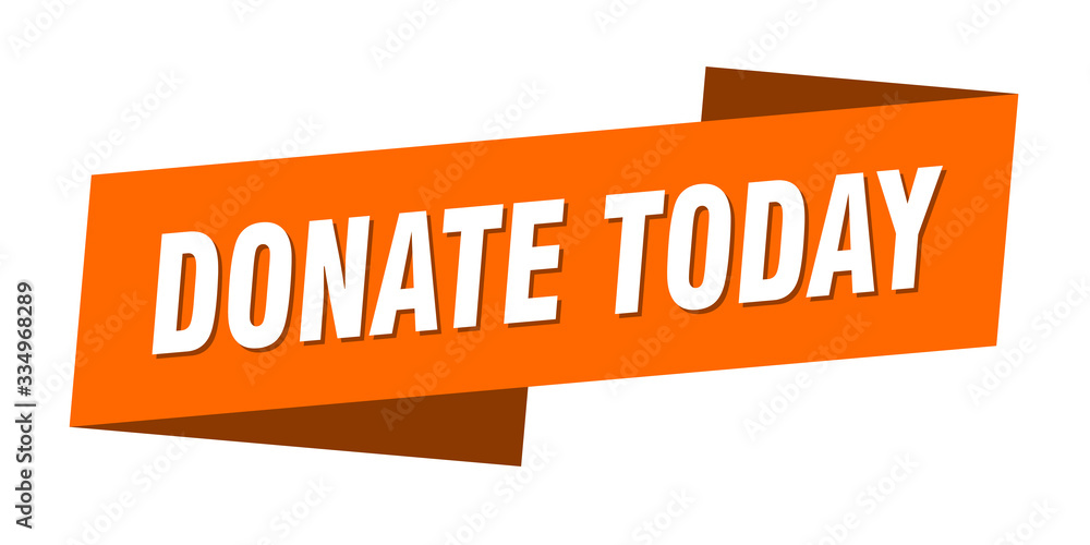 donate today banner template. donate today ribbon label sign donate today banner template. donate today ribbon label sign