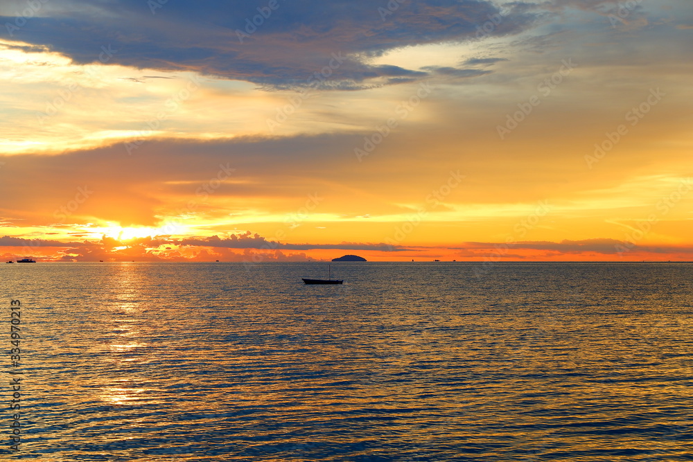 The sea in the evening