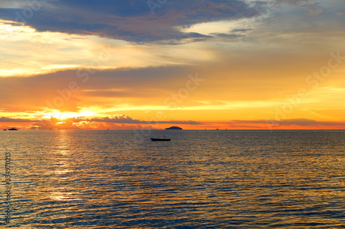 The sea in the evening