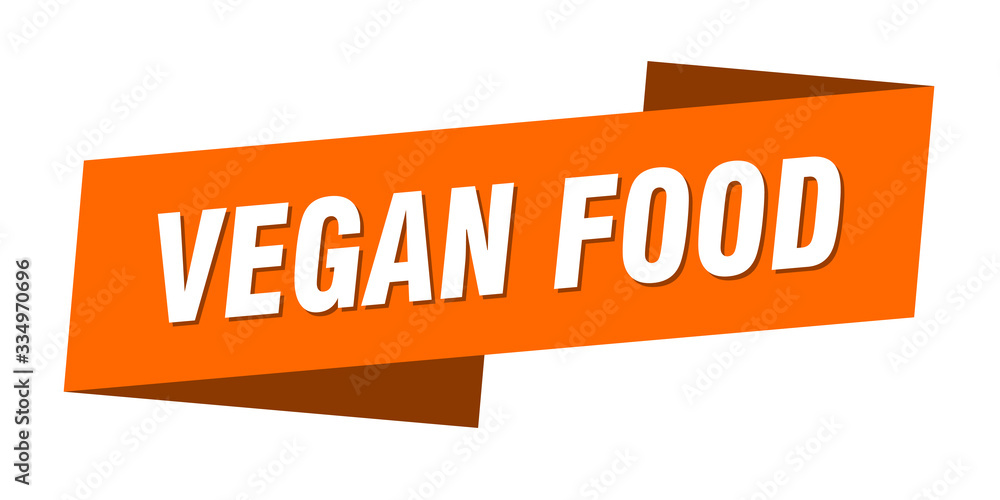 vegan food banner template. vegan food ribbon label sign vegan food banner template. vegan food ribbon label sign