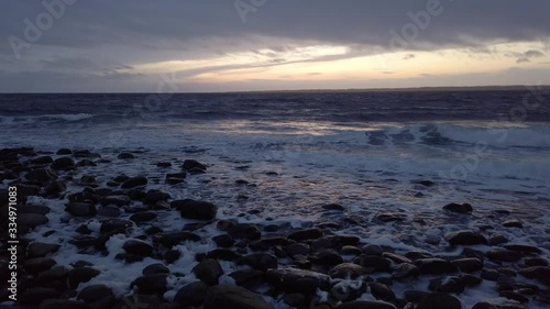 The north sea in the evening