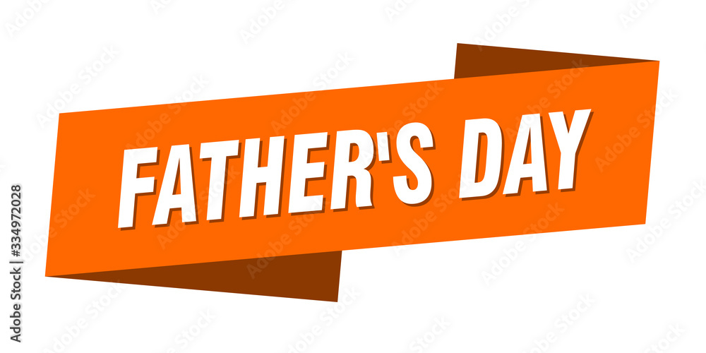 father's day banner template. father's day ribbon label sign father's day banner template. father's day ribbon label sign