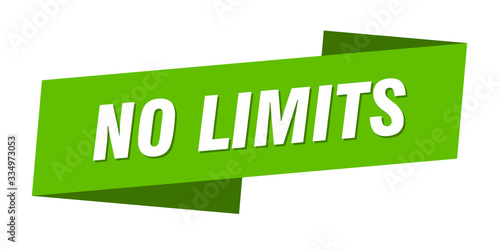no limits banner template. no limits ribbon label sign