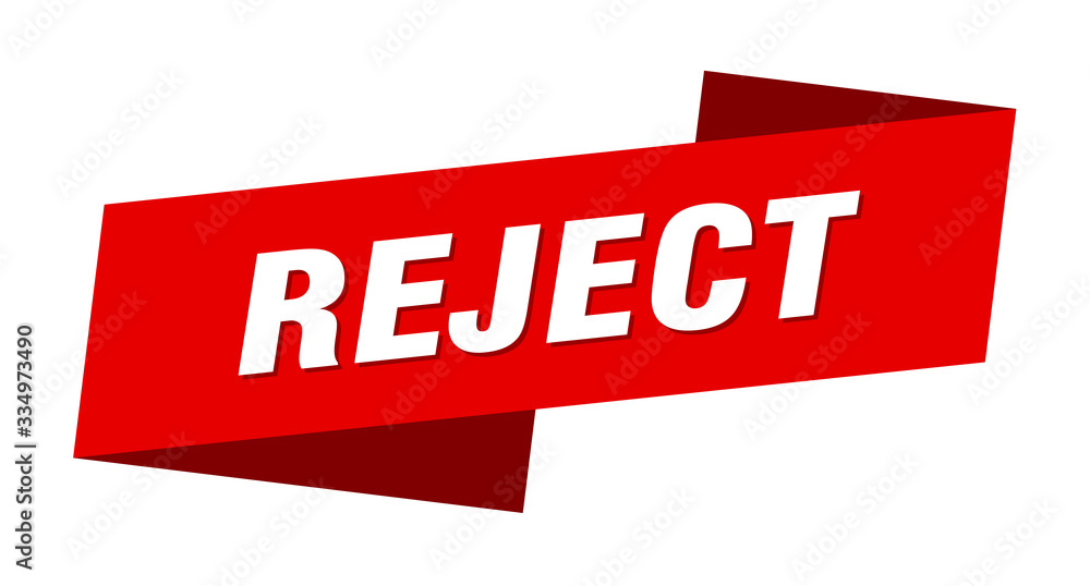 reject banner template. reject ribbon label sign reject banner template. reject ribbon label sign