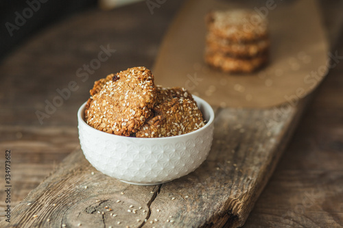handmade cookies with sesame