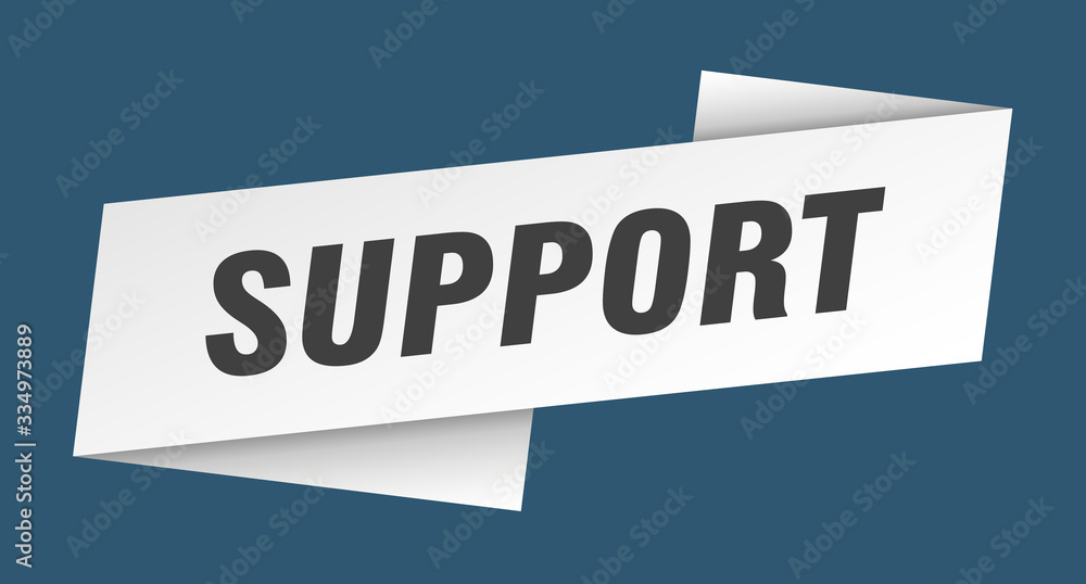 support banner template. support ribbon label sign support banner template. support ribbon label sign