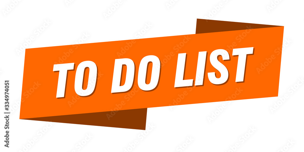 to do list banner template. to do list ribbon label sign to do list banner template. to do list ribbon label sign