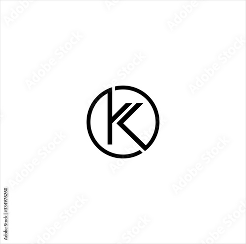 Free Download Circular letter k logo, vector illustration of letter k logo design, circular letter k logo design template vector image - GFXLoad