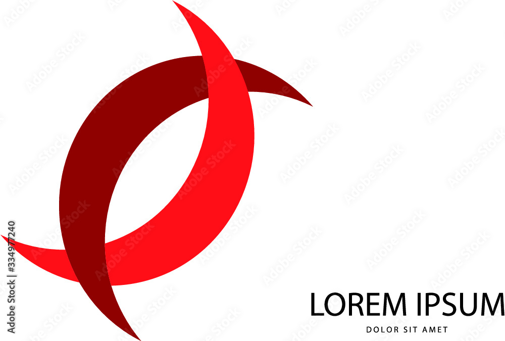 Abstract red logo in vector format. Can be used in branding or different graphic design layouts Abstract red logo in vector format. Can be used in branding or different graphic design layouts