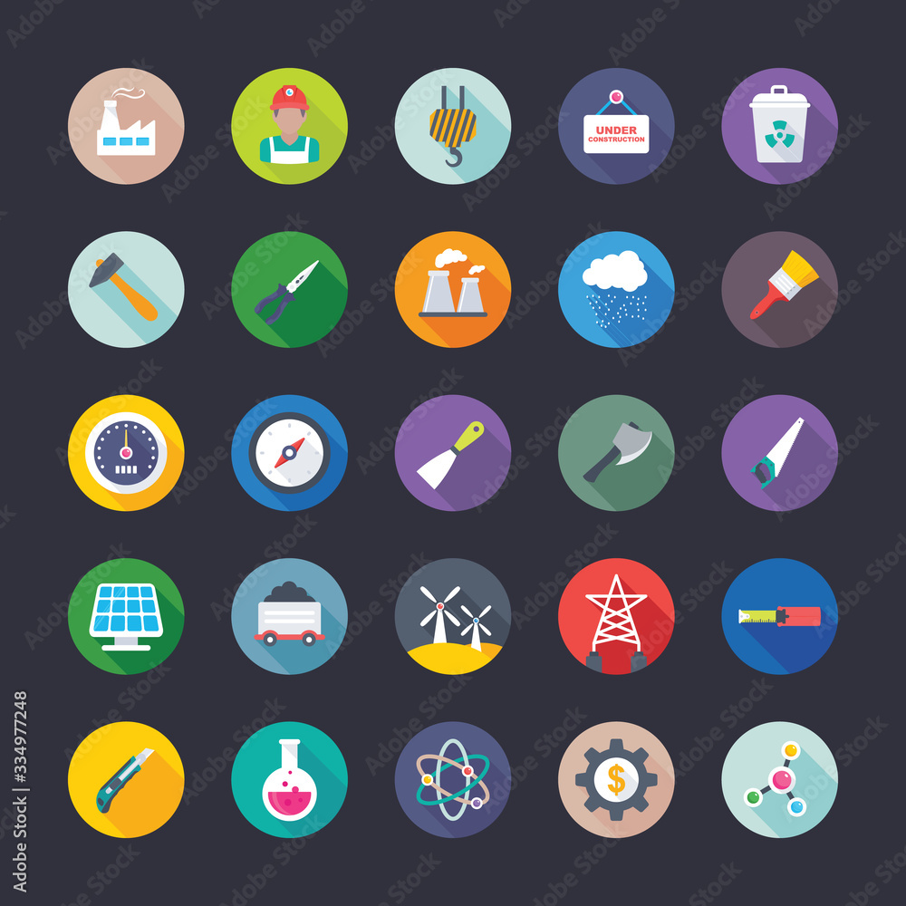 Reports And Charts Flat Vector Icons Reports And Charts Flat Vector Icons