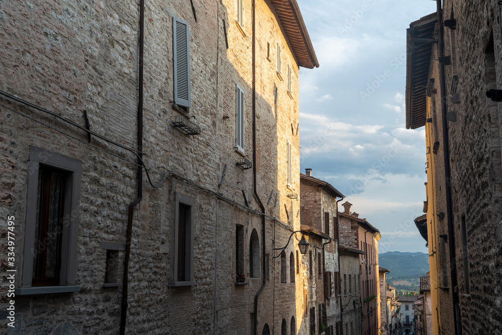 Gubbio, historic city in Umbria, Italy