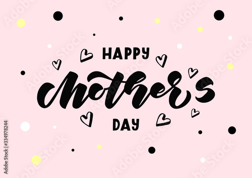 Happy Mother's day hand drawn lettering © Nastya Gor