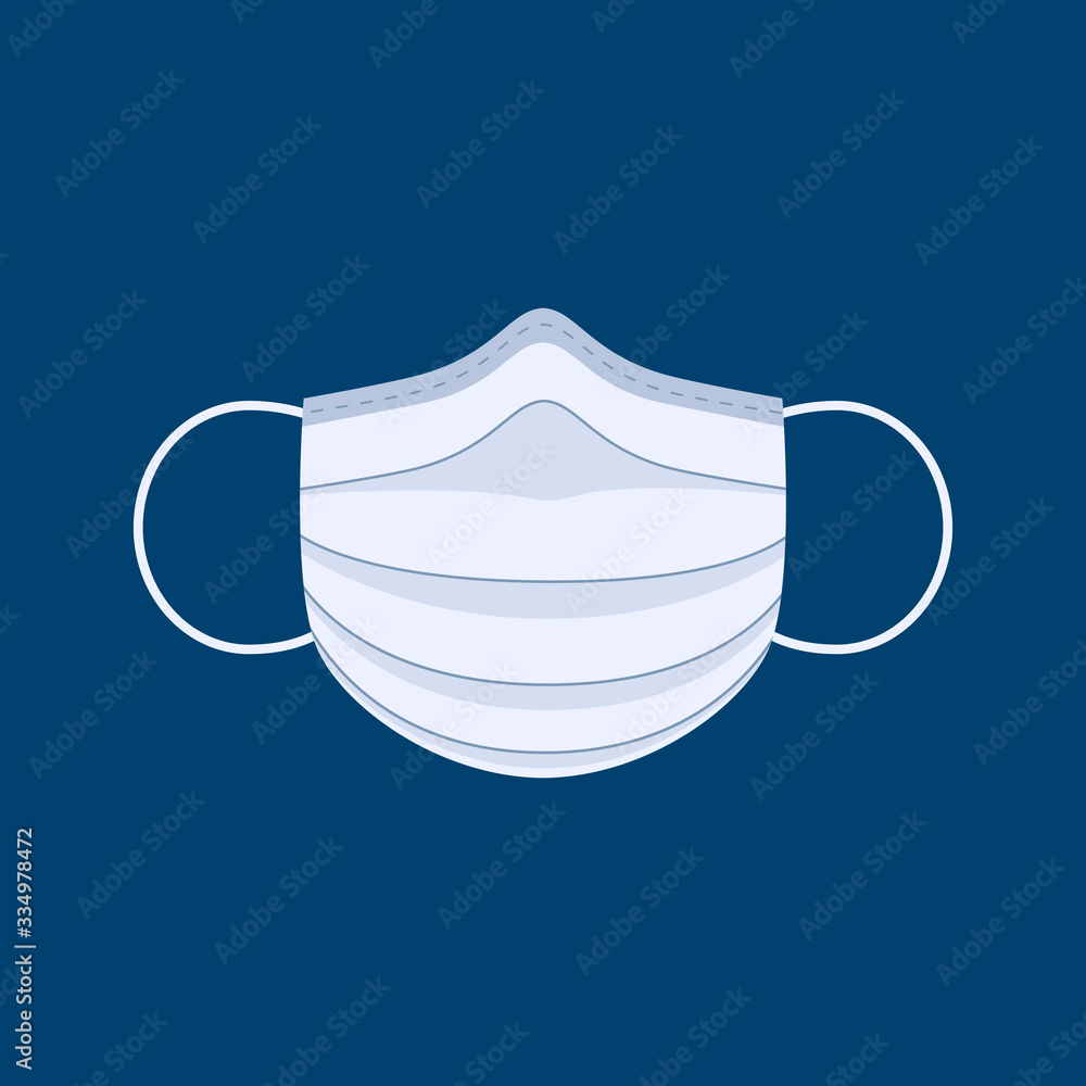 Vector icon medical mask. Flat design. Vector icon medical mask. Flat design.