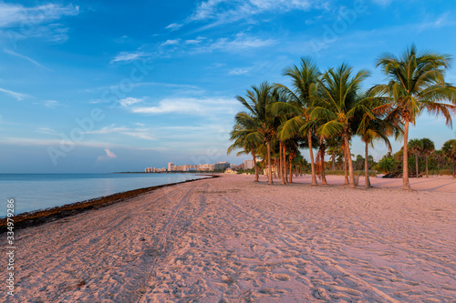 Miami Beach at sunrise in South Beach, Florida