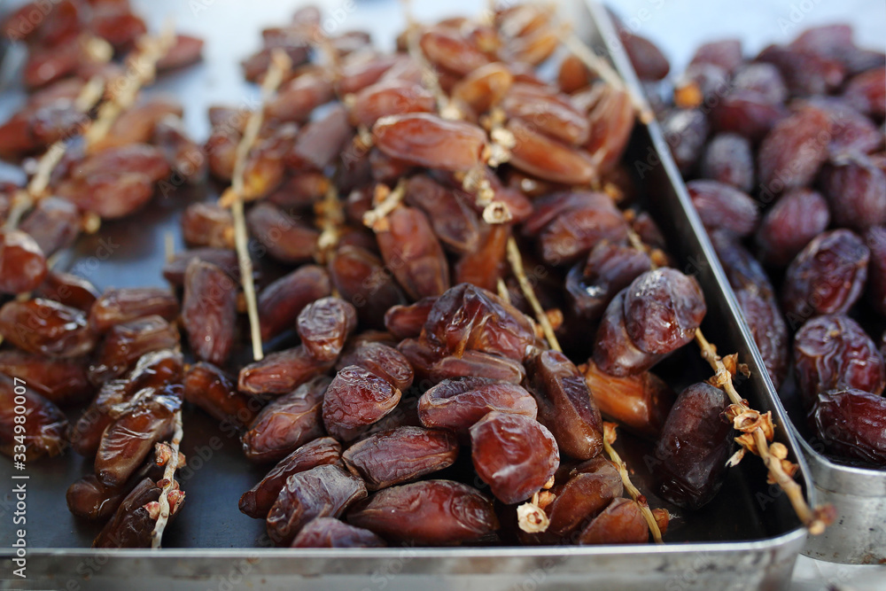 Dates. Natural background with ripe fruit