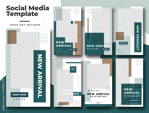 Trendy editable Instagram stories templates for fashion sale. Design backgrounds for social media story. Instagram story highlight. Social media background website or web page
