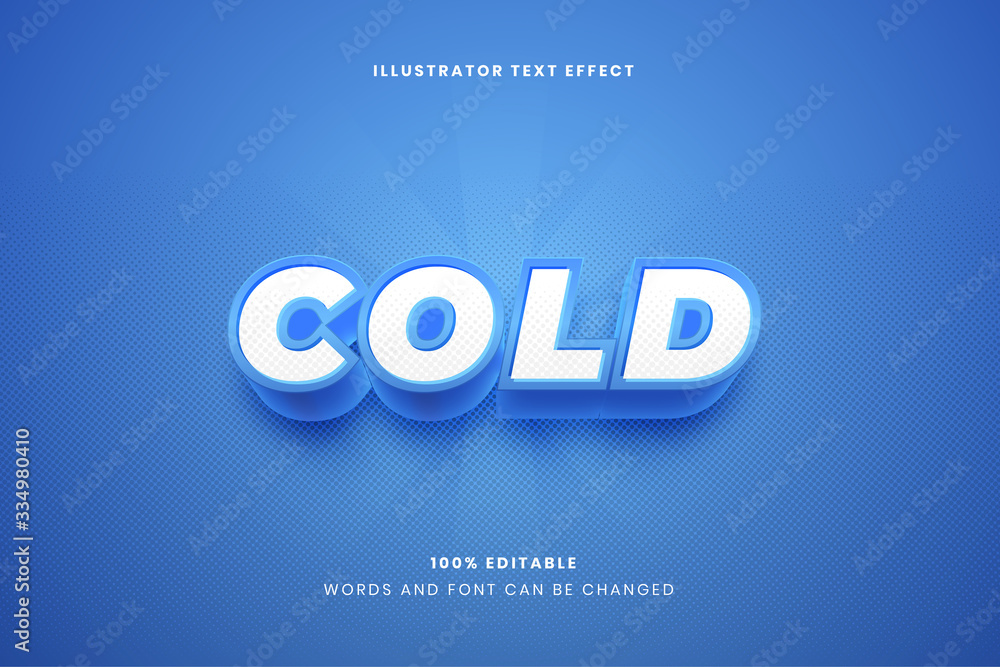 Cold Text Effect