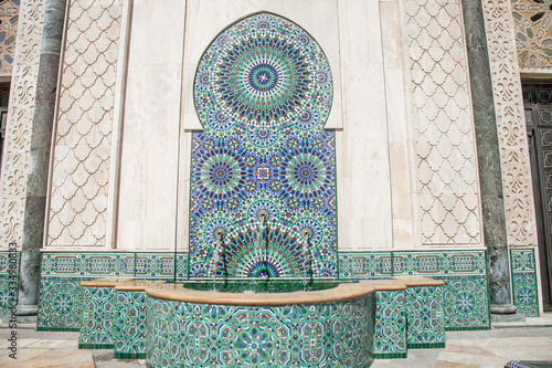 Moroccan mosaic on the wall
