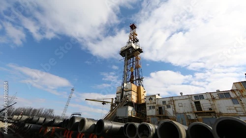 Cranes in the port on Russian plant