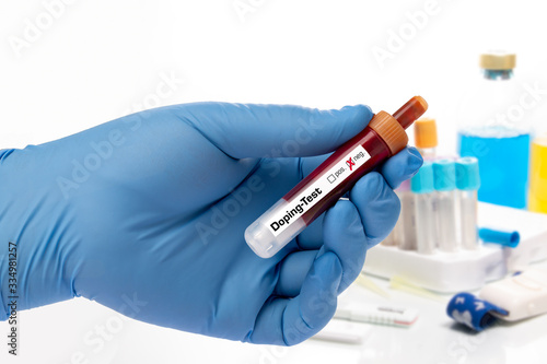 Doping test  Blood doping- test sample tube