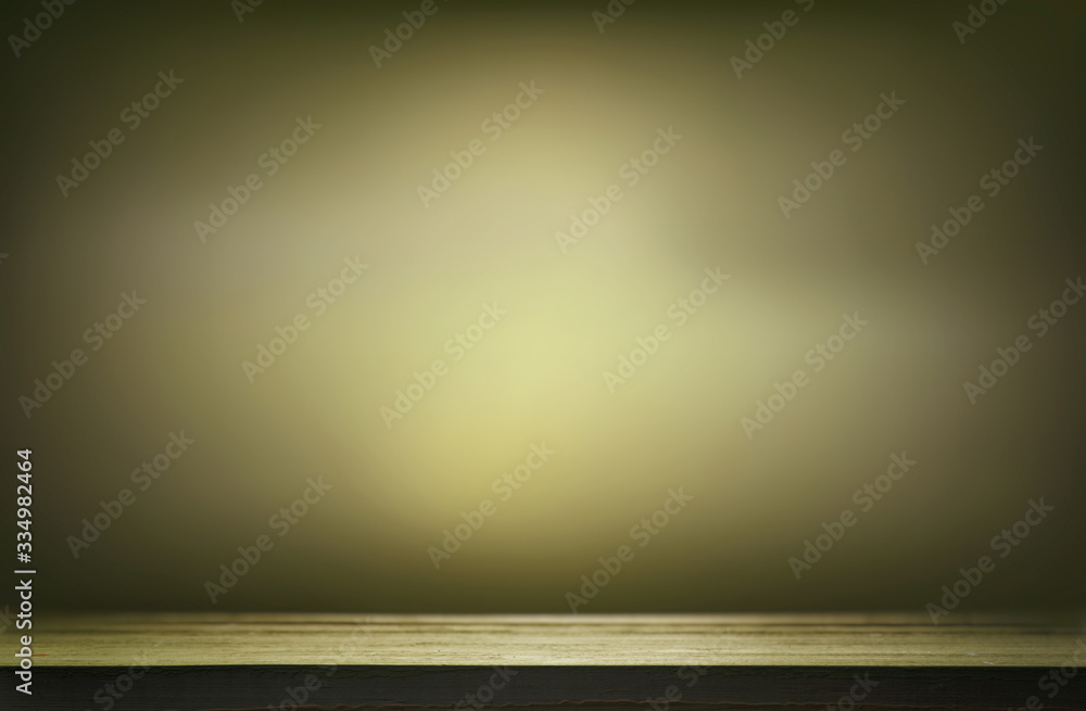 Green table top on green background Green table top on green background
