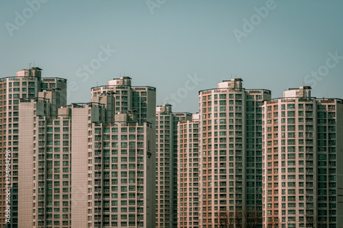 modern buildings in Seoul  South Korea