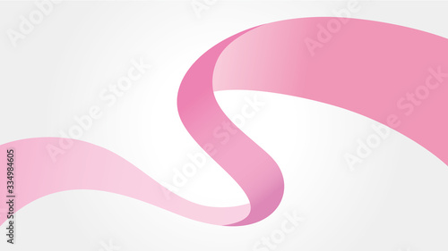 vector illustration of the ribbon that dances in S (Pink)