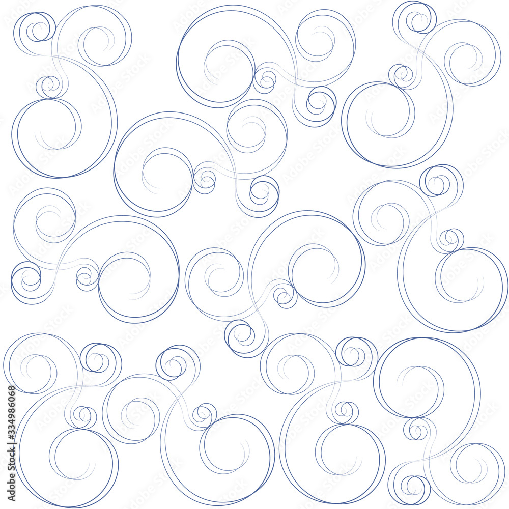 Ornamental vector seamless pattern. Endless texture for wallpaper, pattern fills, web page background, surface textures. Modern design ornament with waves, floral theme, moroccan design