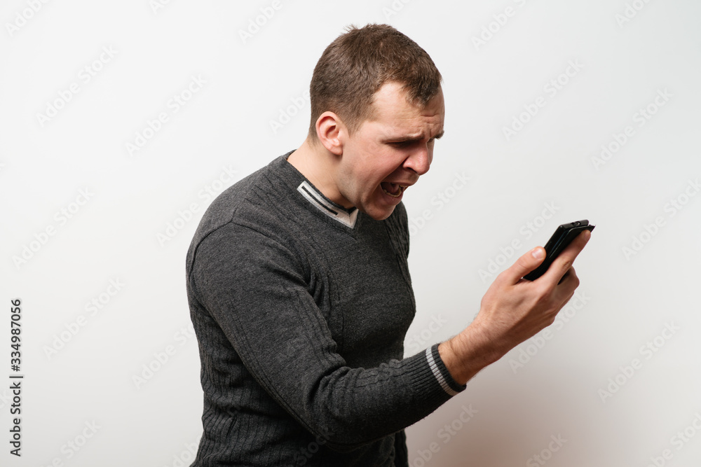 A man with a smartphone