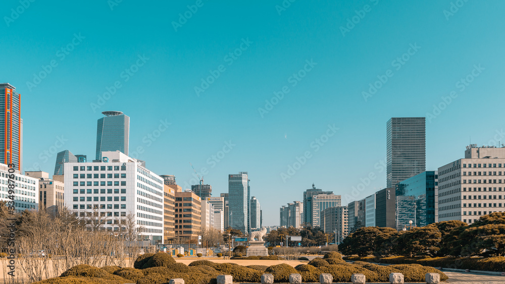view of Seoul city