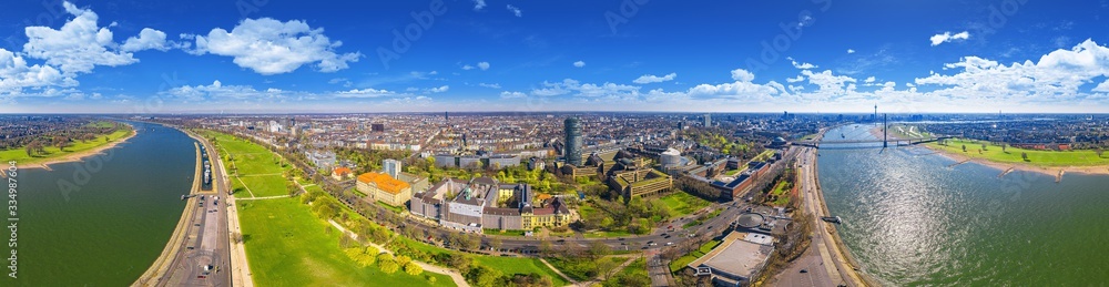 city of Düsseldorf Germany 360° airpano
