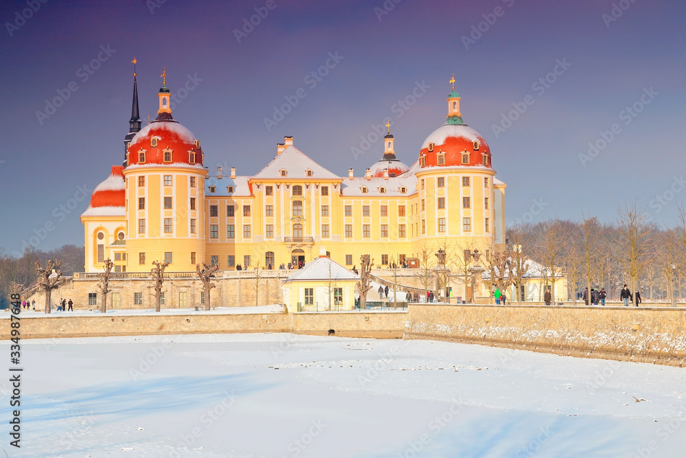 Obraz premium Schloss Moritzburg bei Dresden, Deutschland