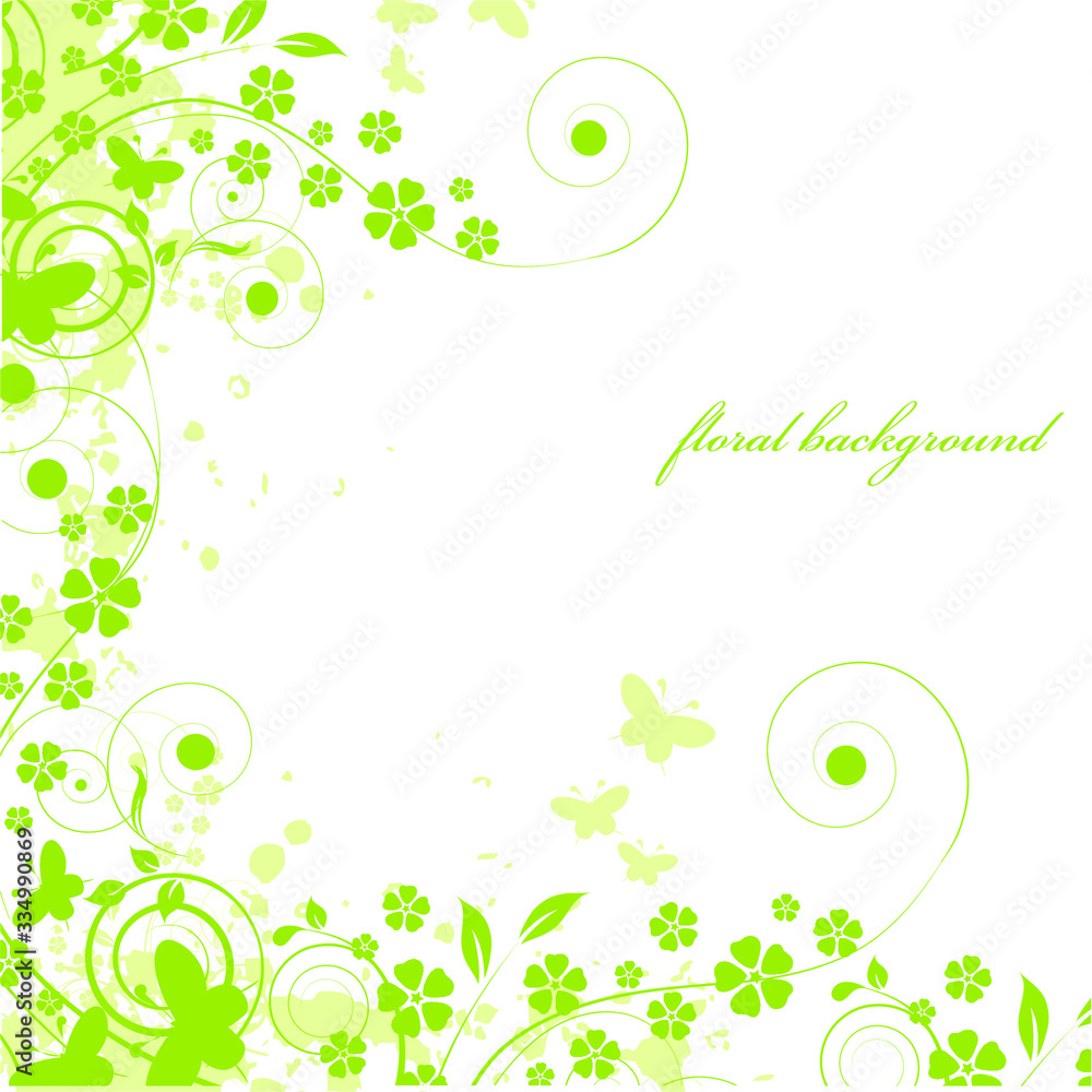 abstract floral background with place for your text abstract floral background with place for your text