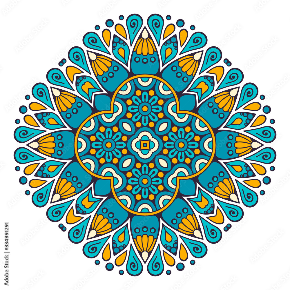 Mandala. Ethnic decorative elements